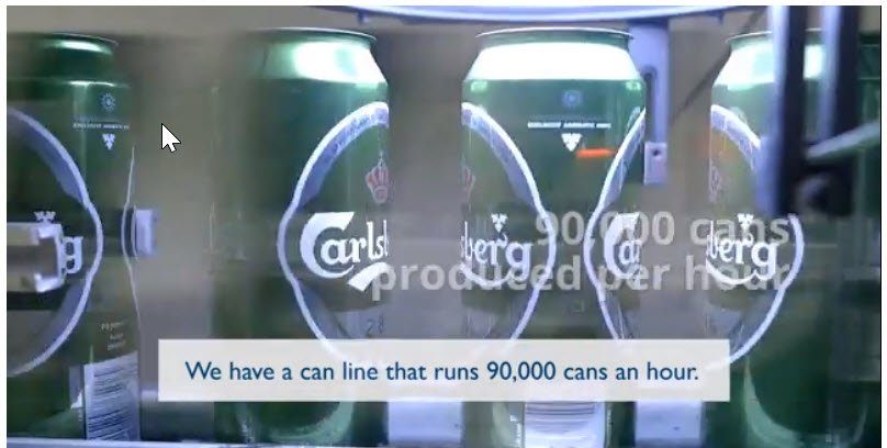 what are the 6 parts of case study 90,000 cans per hour